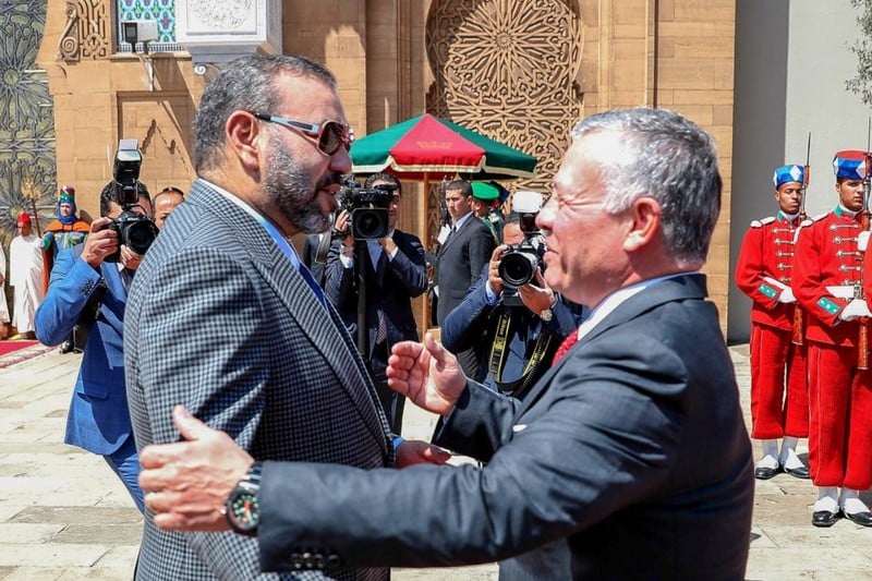 الملك محمد السادس يتلقى تهنئة من العاهل الأردني بمناسبة عيد الفطر
