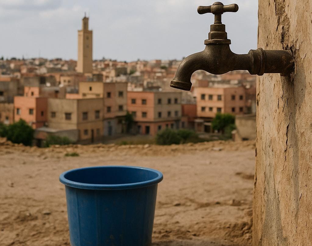 عطش في قلب الشاوية: سطات بدون ماء لليوم الثاني والساكنة تحتج
